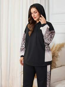 Lacomfia Elegante set casual da 2 pezzi per donne taglie comode