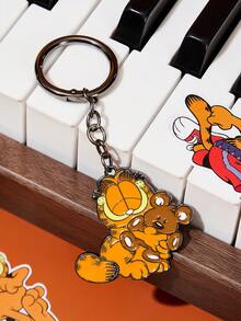 GARFIELD | SHEIN 锌合金卡通钥匙扣猫熊趣味包包挂件，适合挂包包挂钥匙，送礼收藏纪念 - 彩色 - 查看 6