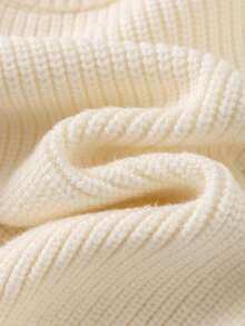 Cozy Pixies Suéter de cuello redondo de manga larga con decoración de mariposa para niña, versátil y cómodo