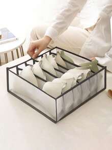 1/3 件装内衣收纳盒，带抽屉和隔层 – 家用衣柜收纳袋，可存放衣物、袜子、连衣裙、裤子、鞋子、牛仔裤和靴子；网状面料设计，适合家居收纳（卧室、衣柜），也可作为房间、卧室和节日装饰。 - 彩色 - 查看 2