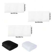 SHEIN Basic living 1PC Multifunctional DIY Mosquito Net Fabric Outdoor Garden Net - Mosquito And Bird Barrier, Polyester Mesh With Foldable And Removable , Perfect For Patios, Gardens, Camping, Windows - Available In Black Or White, Various Sizes, Breathable Design | Protective Garden Screen, Plant Protection