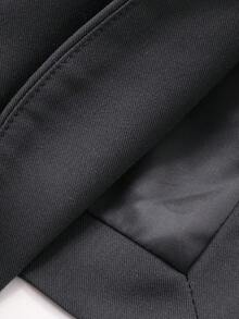 DAZY Conjunto de traje casual de ajuste holgado de unicolor para hombres, adecuado para ir al trabajo en otoño - Gris - Ver 7