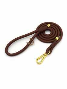 锌合金扣设计，手工编织加粗绳，结实耐用，适用于小型、中型和大型犬，拉力强劲，犬绳 - 彩色 - 查看 16