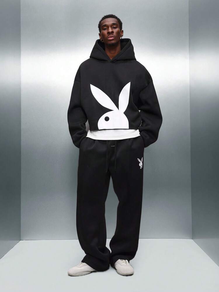 PLAYBOY X SUMWON Logo Hoodie With Centre Pocket