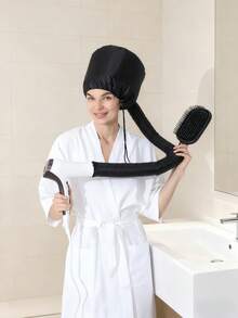 Portable Hair Bonnet Dryer Cap Slouchy Man Hair Dryerr Cap Quick Dry Hair Dryer Heating Set Oil Baking Cap Household Fast Dry Hair Home Bathroom Decor Fall Decor Hair Drying Towel Wrap - One Size - View 5