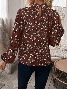 EMERY ROSE Women's Casual Printed Long Sleeve Shirt - Multicolor - View 2