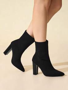 CUCCOO BASICS Botas de tacón alto hasta la pantorrilla para mujer