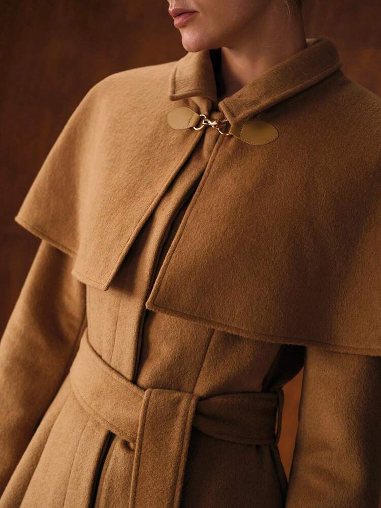 AUTUMN/WINTER WOOL BELTED OVERCOAT