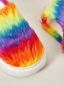 Cuccoo Cute Autumn/Winter Indoor Slippers, Plush Closed Toe Thick Sole Warm Women House Slippers - Multicolor - View 3