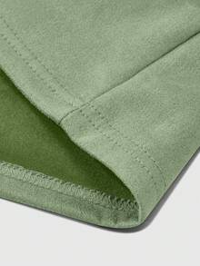 Claim Dot 宽松男士字母压纹落肩T恤 - 薄荷綠 - 查看 8