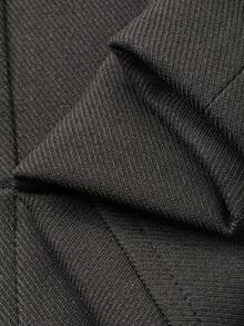 DAZY Women's Loose Wide Leg Pants With Cuffed Hem, Casual & Formal, Autumn/Winter - Grey - View 8