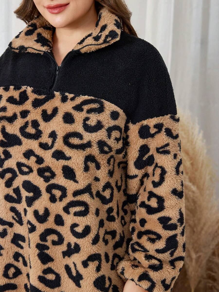 Lacomfia 大码女式优雅休闲长款运动衫 - 彩色 - 查看 1