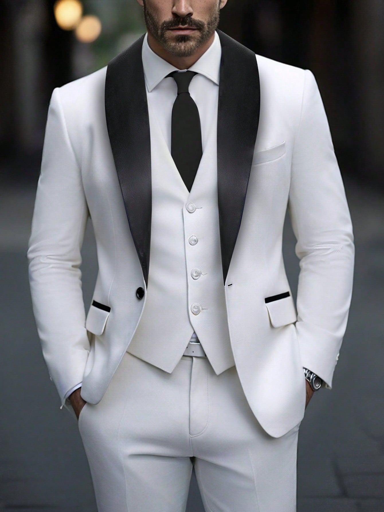 Calvornis بدلة رجالية كاملة من السترة والبنطلون ذا...