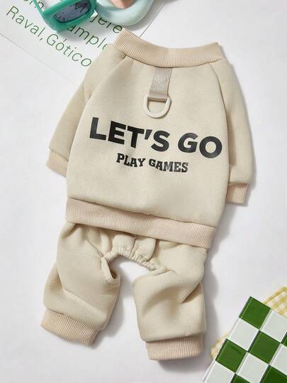 PETSIN Autumn/Winter Four-Legged Fleece Pet Jumpsuit – Thick Warm Windproof Romper For Small Dogs, Cats & Small Animals | Cute & Cozy Full-Body Pajama For Indoor/Outdoor