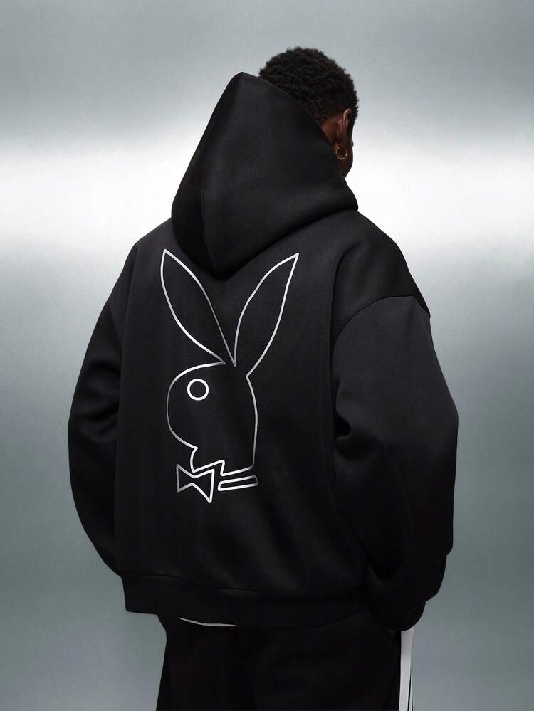 PLAYBOY X SUMWON Pullover Hoodie With Drawstring And Pocket