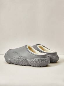 Cuccoo Women's Solid Color Thermal Lined Winter Indoor Slippers - Grey - View 4