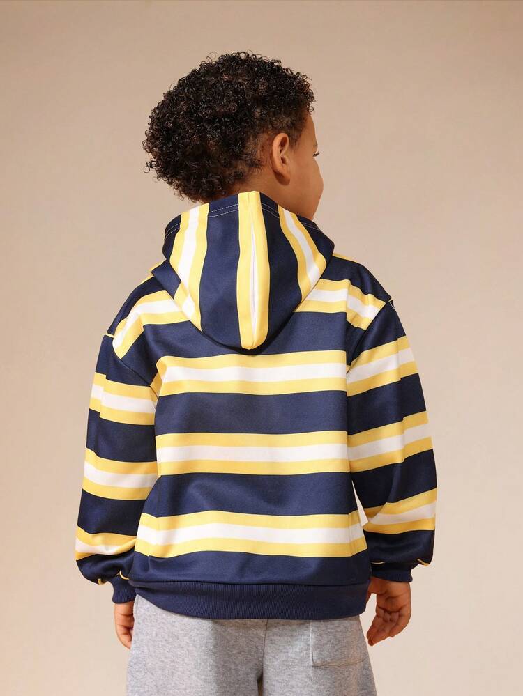 Long Sleeve Striped Hoodie