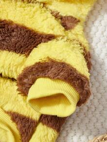 PETSIN 秋冬款天鹅绒背心和连帽衫，适合猫狗 - 保暖宠物服装，牵引扣设计，泰迪熊和小动物休闲装，室内外均可使用，幼犬用品 - 黃色 - 查看 7