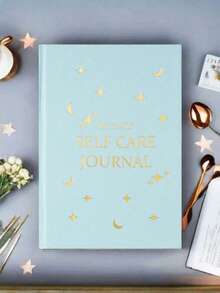 1 件 Star My DAILY SELF CARE JOURNAL 笔记本高级皮革纸烫印字母分页奢华金边无日期计划内页自我管理/自我反思/感恩五分钟，创意礼物感恩节、圣诞节、生日万圣节装饰返校 - 彩色 - 查看 5