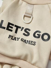 PETSIN 秋冬四足抓绒宠物连体衣 - 加厚保暖防风连体衣，适合小型犬、猫和小动物 | 可爱舒适的室内/室外全身睡衣