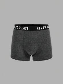 SHEIN 6pcs/Set Comfortable Minimalist Letter Print Elastic Waist Underwear Set For Teen Boys, Soft Fabric, Versatile, Suitable For Daily Wear, School, Travel, Fall Autumn And Winter Clothes, Layering, Loungewear Buy One And Get Six, Buy 1 And Get 6, Boys Underwear Boxer Briefs Boys Underpants - Multicolor - View 6