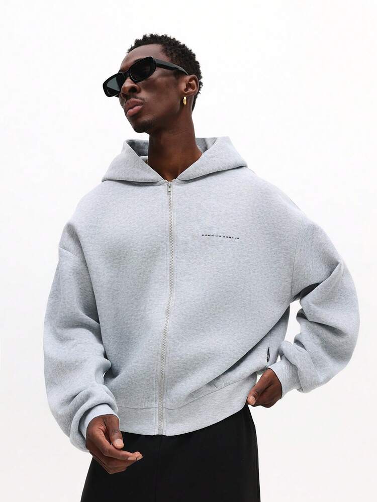 Sweat à capuche zippé avec cordon de serrage