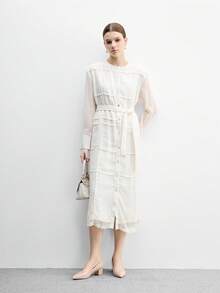 CUCCOO BIZCHIC 杏色尖头粗跟性感时尚女式高跟鞋，适合日常通勤、休闲装和工作 - 杏色 - 查看 10