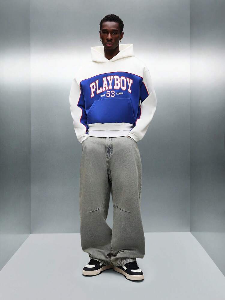 PLAYBOY X SUMWON Pullover Hoodie With Centre Pocket
