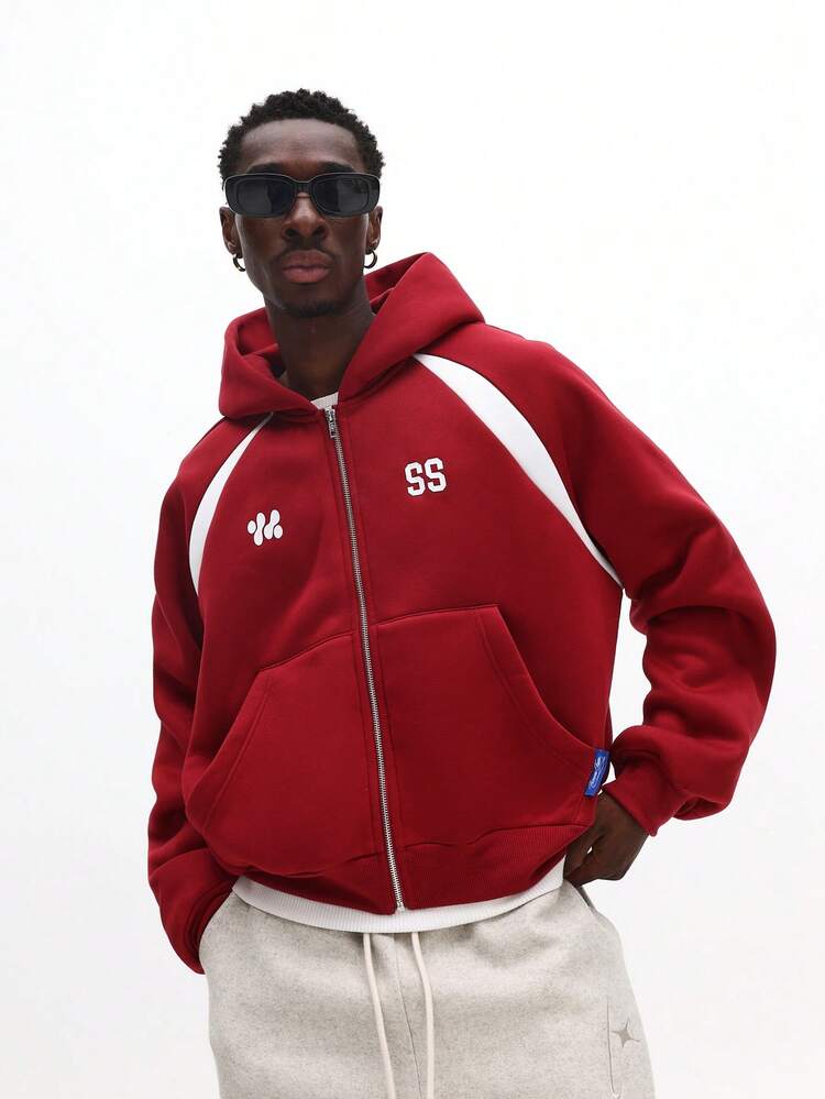 Full Zip Hoodie With Drawstring