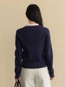 Dazy-Less Pull tricoté casual pour femmes, nouvelle arrivée pour l'automne/hiver