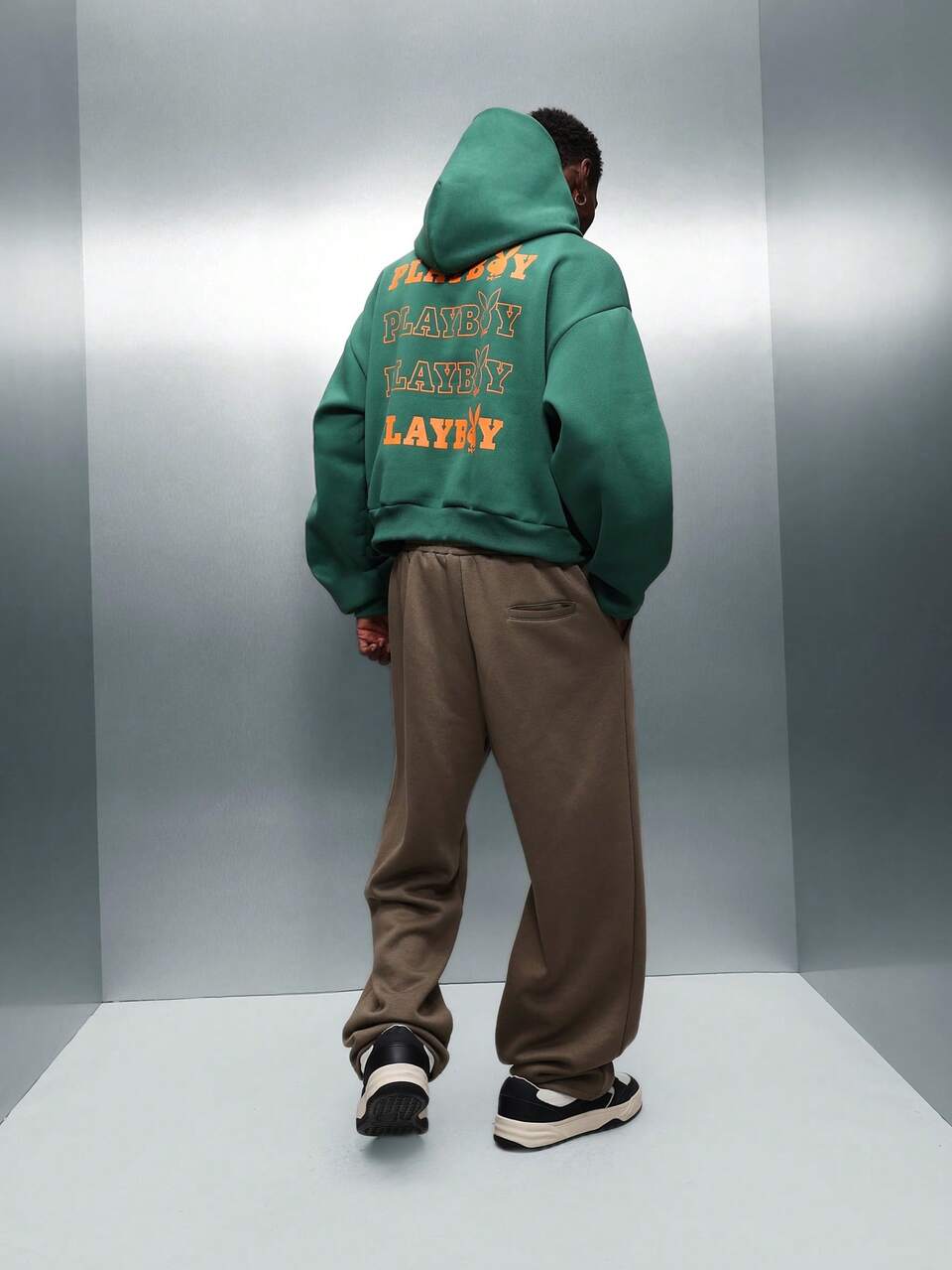 PLAYBOY X SUMWON Pullover Hoodie With Drawstring And Centre Pocket