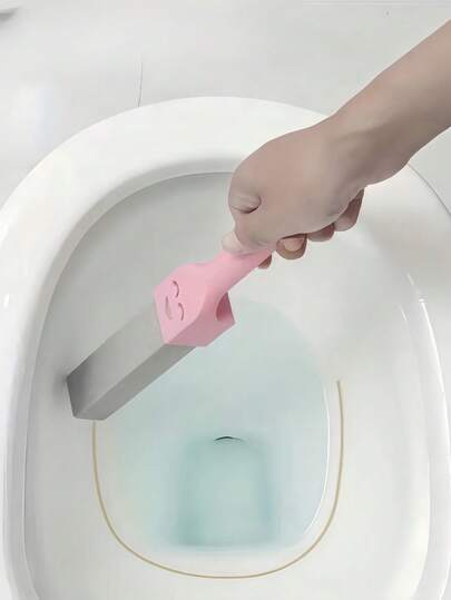 1pc Pumice Cleaning Stone Toilet Bowl Cleaner - Removes Stains, Hard Water, Rust, Limescale Chemical-Free, Reusable, Scratch-Free, For Porcelain. Bathroom Decor Summer