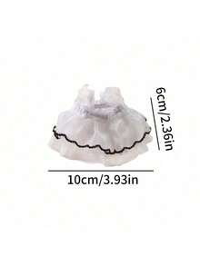 1件可爱小宠物连衣裙 迷你针织雪貂衣服 手工仓鼠公主裙 透气宠物服装