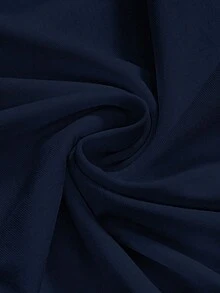 ROMWE Avant Women's Asymmetrical Shoulder Flag & Lip Print T-Shirt, Concert - Navy Blue - View 3