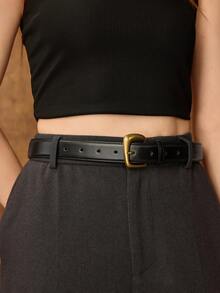 MOTF PREMIUM BLACK PIN BUCKLE CASUAL VERSATILE BELT - Black - View 8