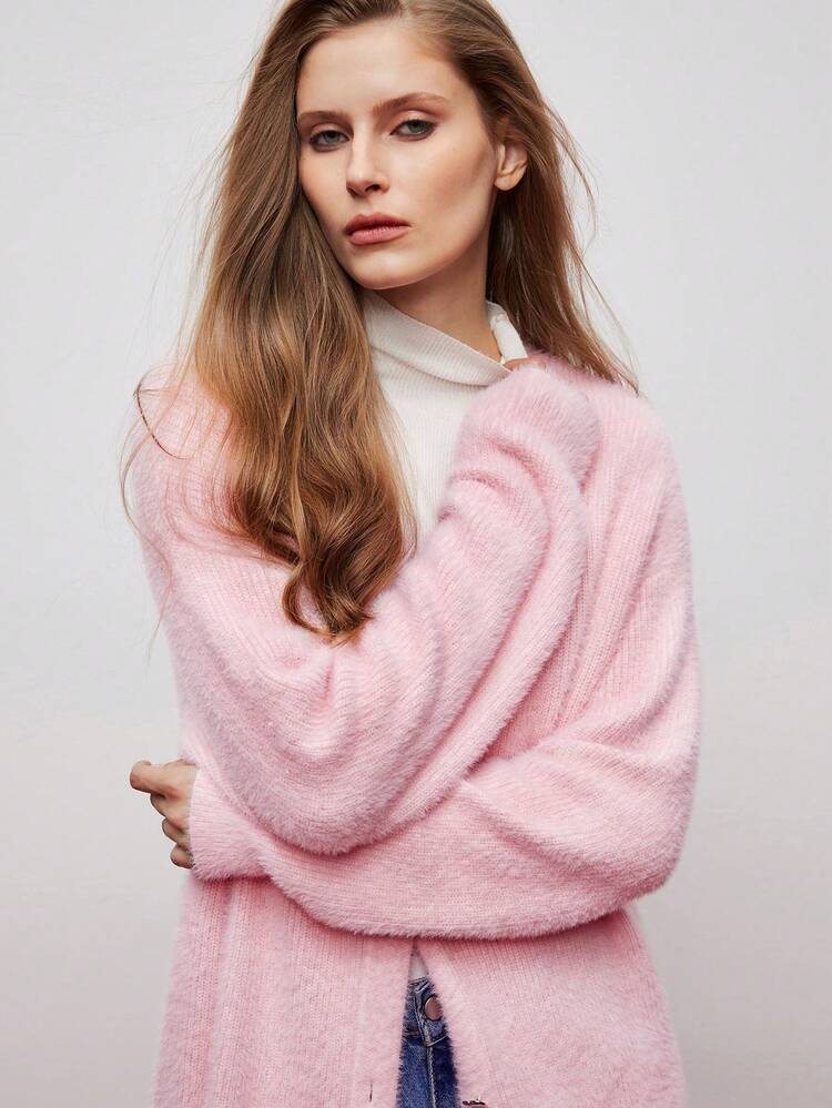 SHEIN Maija Green Round Neck Sleeveless Women Tank Top, Modern Urban Casual For Autumn Pink Sweater Maija Fall Winter 2025 Women Christmas Women's Clothing Sequin Stylish Clothing Collection