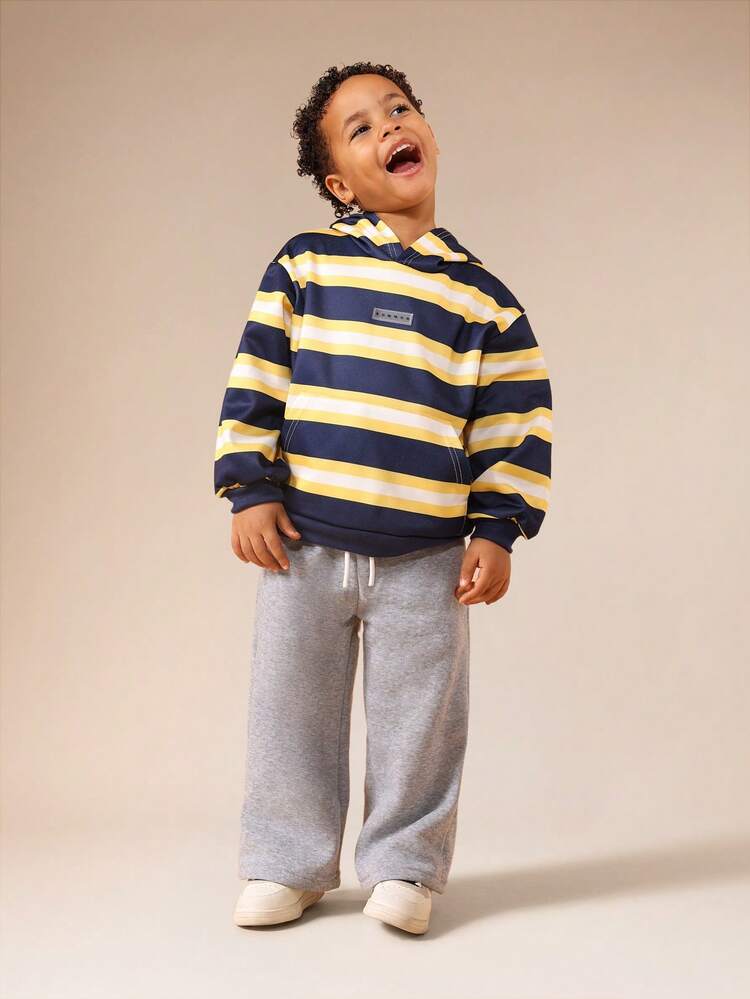 Long Sleeve Striped Hoodie