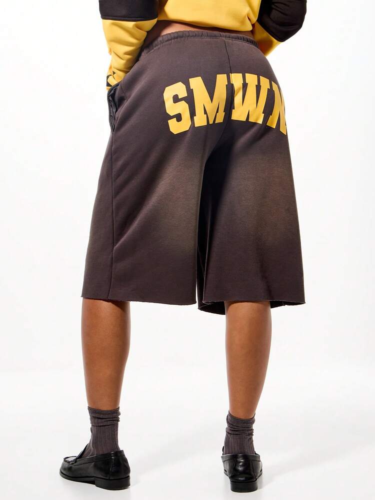 SUMWON WOMEN Oversized Bermuda Shorts With Star Print