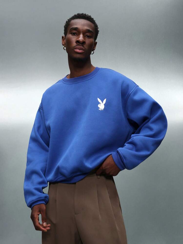 PLAYBOY X SUMWON Bluza z okrągłym dekoltem i grafiką