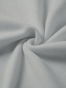 GlowEve 女式印花简约休闲圆领长袖运动衫 - 淺灰色 - 查看 5