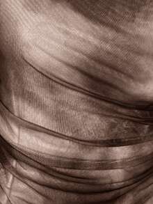 Firerie Women's Tie Dye Floral Off-Shoulder Long Sleeve Fitted Casual T-Shirt, Minimalist Fashion, Suitable For Daily Wear, Long Sleeve Floral Mesh T-Shirt Blouse, Spring Summer Autumn Clothing, Elegant, Commute, Casual, Daily, Minimalist, Work Attire