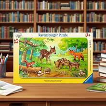 Ravensburger Animal Children Of The Forest 15 Piece Jigsaw Puzzle Age 3 Years+ 6376 - Multicolor - View 3