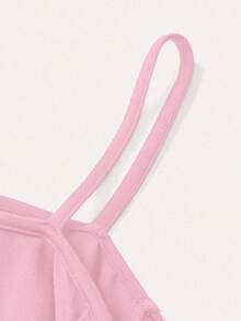 SHEIN LUNE Women Plus Size Casual Minimalist Heart Pattern Sleeveless Tank Top, Suitable For Spring/Autumn And Winter - Pink - View 5