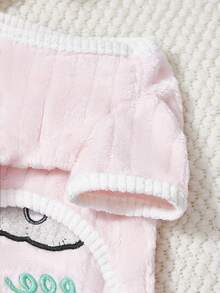 PETSIN Adorable Four-Legged Fleece Pet Outfit – Extra Warm Windbreak Jumpsuit For Small Dogs, Cats, And Tiny Animals, Perfect For Everyday Indoor/Outdoor Adventures - Pink - View 8