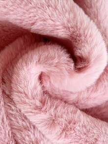 Vintaside Kids Young Girls Plush Soft Jacket, Removable Decorative 3D Bow Vest Design, Fashion Countryside Style, Cute Pink, Versatile All-Match Elegant Lady Jacket Vest