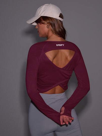 Eassivo Nueva camiseta y top deportivo versátil para correr, hacer fitness y yoga al aire libre