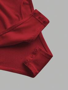 SHEIN EZwear 2 件套女式拉链高领紧身衣套装，休闲长袖紧身衣，春秋季 - 彩色 - 查看 6