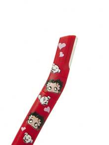 Betty Boop x SHEIN 3 Pcs Straight Handle Eyebrow Trimmers With Protective Cap,Painless Hair Remover Razors,Durable Trimming Blades Scratchproof Scratch-Resistant Portable Beauty Tool,Crescent Eyebrow Shavers,Professional Makeup Tool For Eyebrow Trimming And Precision Grooming,For Beginners To Avoid Injury Suitable For Eyebrows, Face, Body And Other Areas,Pink Red Lady Love Cute Brows & Lash Tools,Gift Ideas,Party,Holiday,Valentine's Day - Multicolor - View 7