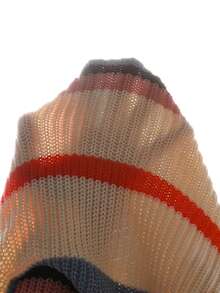 Cardigan tricotat lejer pentru femei, cu dungi, decolteu în V, stil casual, stil vacanță, pulover tricotat cu ciucuri multicolori, croială lejeră, stil dulce și tineresc, toamnă/iarnă