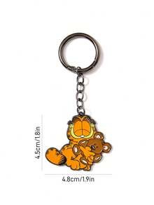 GARFIELD | SHEIN 锌合金卡通钥匙扣猫熊趣味包包挂件，适合挂包包挂钥匙，送礼收藏纪念 - 彩色 - 查看 5